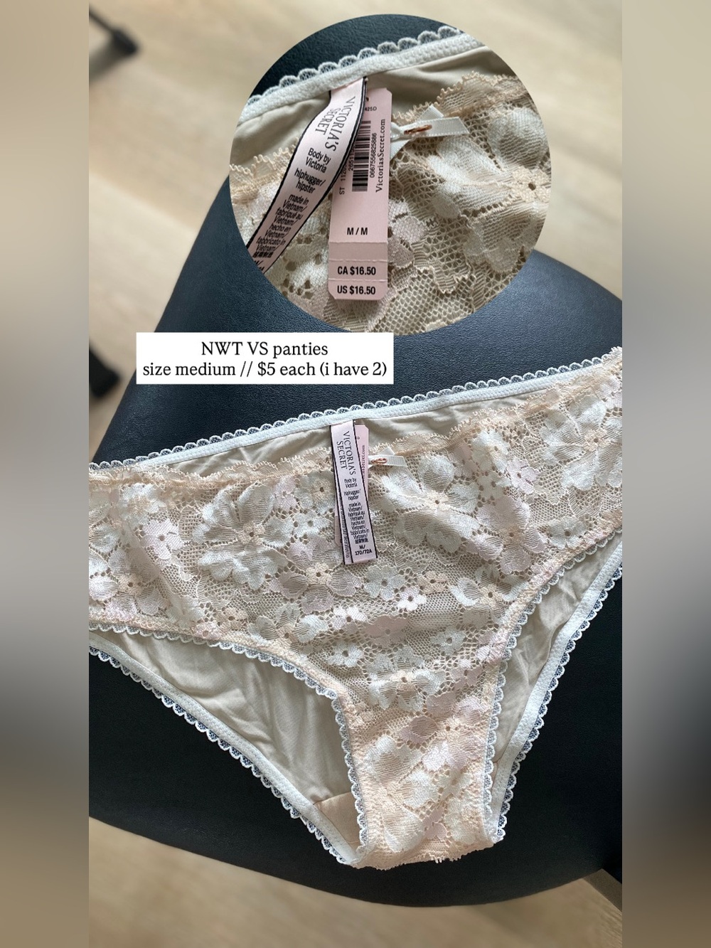 NWT VS panties size medium